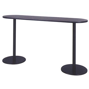 楕円テーブル（黒１８００） [75001021]